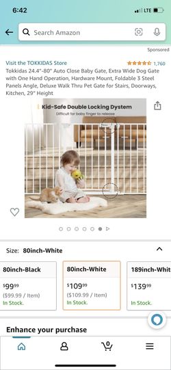 Tokkidas 24.4”-80” Auto Close Gate