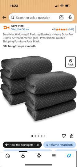 Moving blankets!