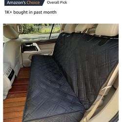 Back Seat Covers for Dogs Waterproof Car Seat Protector Heavy Duty Scratchproof Backseat Cover 