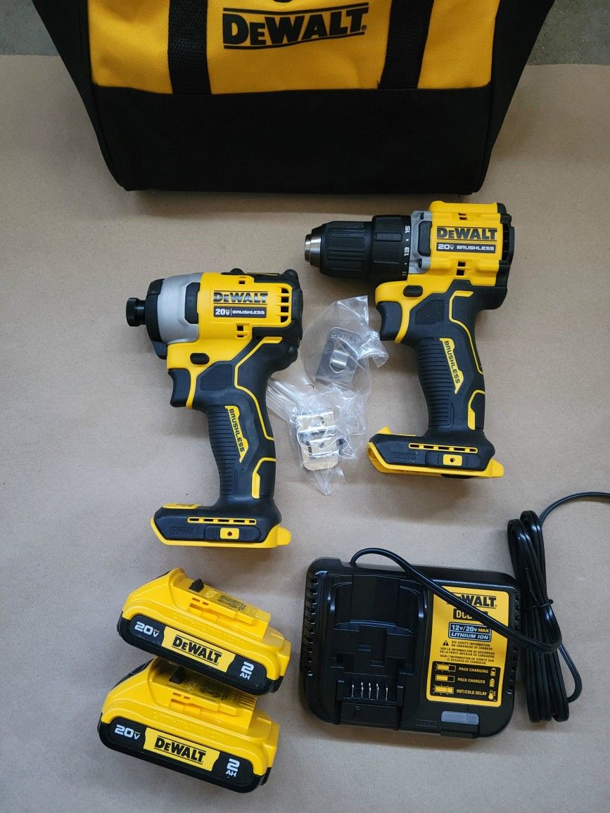 DEWALT
ATOMIC 20-Volt MAX Lithium-Ion Cordless Combo Kit (2-Tool) with (2) 2.0Ah Batteries, Charger and Bag