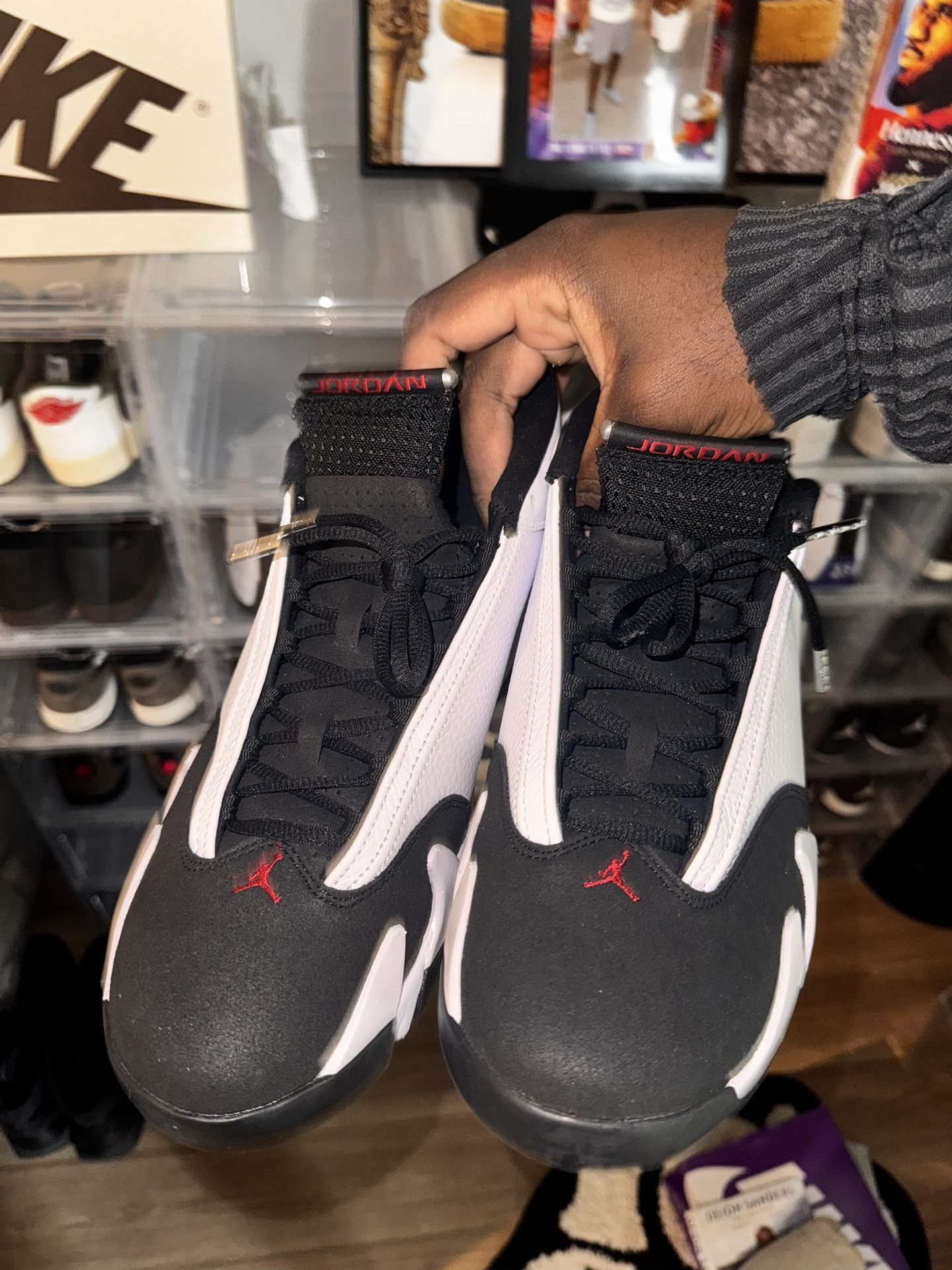 Jordan 14 Black Toe Size 12 DS NEVER WORN