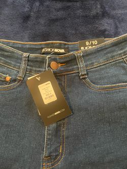 Fashion Nova Dark Blue Rolled Hem Denim Shorts