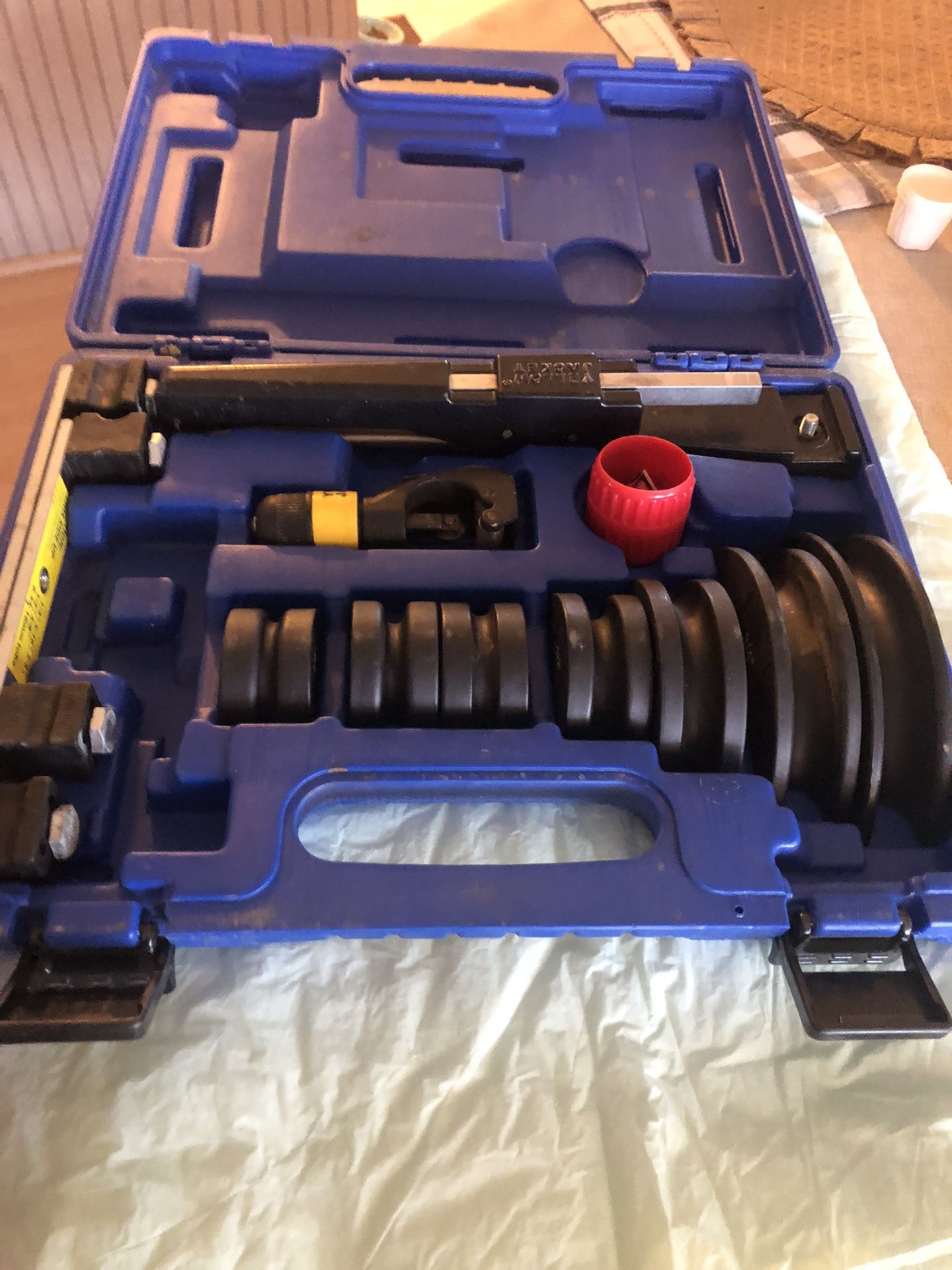 Yellow Jacket alloy ratchet tube bender kit 1/4” to 7/8” bending capacity