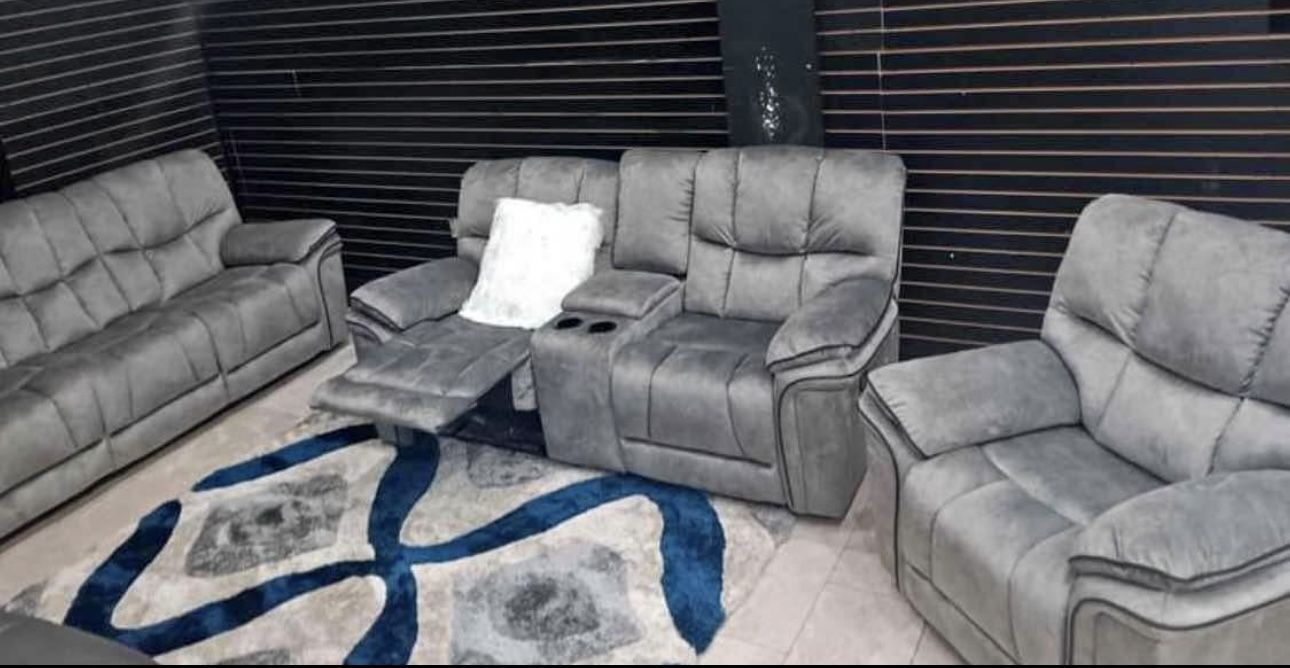 Barcelona, Two Piece Sofa Loveseat, Reclining Living Room, $1099 With Easy Finance Options