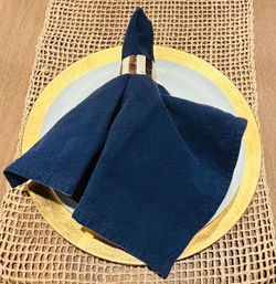 Navy Blue Cloth Dinner Napkin Set of 8