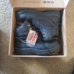 Steel Toe Work Boots Avenger A7227 Waterproof Leather Work Boot 8.5 Med (D)