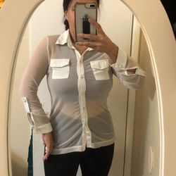Sheer Top  M /Blusa Transparente M