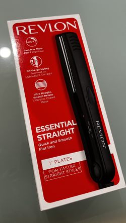New Revlon Smooth and Straight Ceramic Flat Iron | Fast Results, Smooth Styles (1 in)