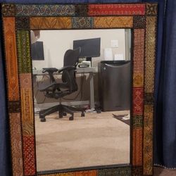 VERY Beautiful Colorful Wall Mirror Wood