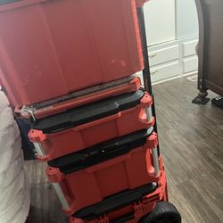 New  Milwaukee Pack Out New W 2 New Organizer  And One More Normal Wear Organizer 