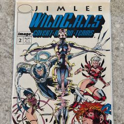 WILDCATS #2 (RARE NEWSSTAND) (JIM LEE COVER/ART)(1992) COMIC BOOK ~ Image Comics