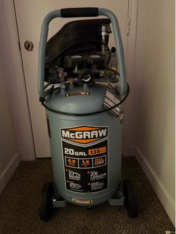McGraw 20 gallon 135 psi vertical air compressor