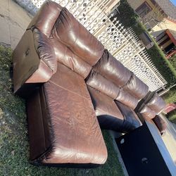 Full set leather couches $50