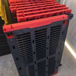 3 Qty Plastic Garage Shelves Craftsman Brand