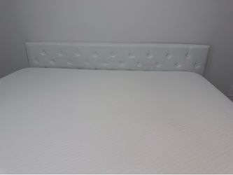 Serious Inquiry- Mattress + Box Spring + Tufted Headboard