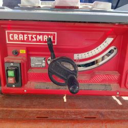 CRAFTSMAN 10-Inch Portable Jobsite Table Saw w/ Rolling Base & Fence