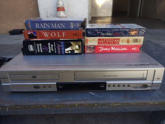 Insignia DVD VCR Combo Player with VHS Tapes