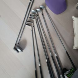 10 Clubs Set Women TaylorMade Golf Miscela Driver, 3wood, 4h,5h,6h,7i,8i, 9i, PW SW