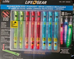 New Life Gear Reusable Glow Stick & Flash Light