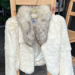 Vintage Split End Ltd Rabbit Fur Coat