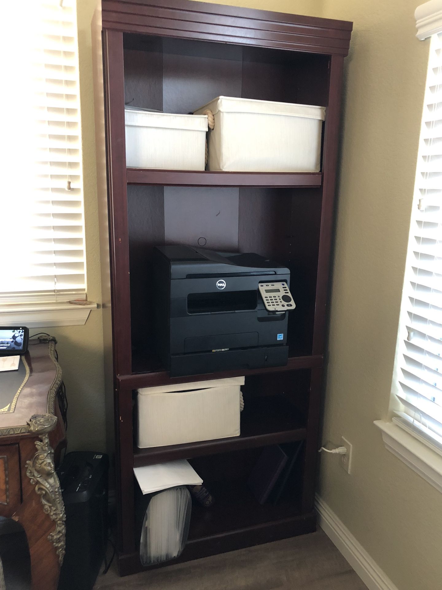 Matching Brown Bookshelves 