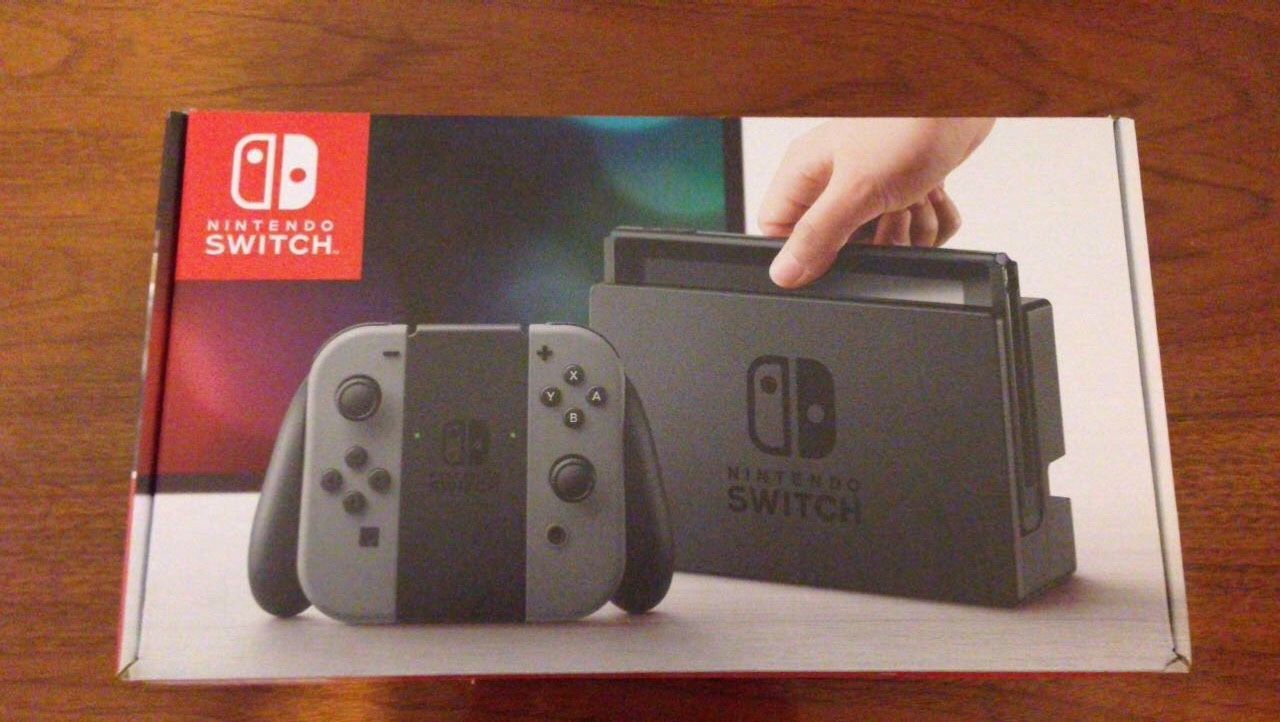 Nintendo Switch Grey Bundle Like New