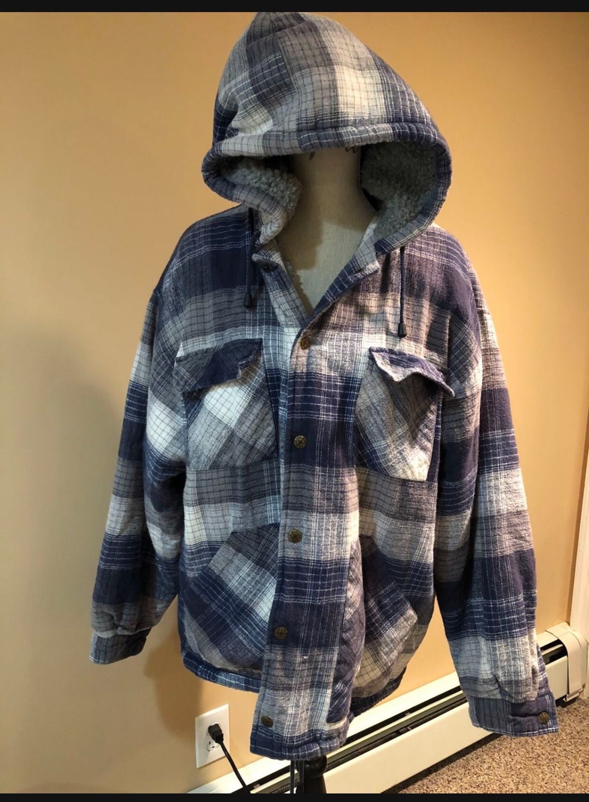 Men’s Xl Sherpa/flannel Jacket