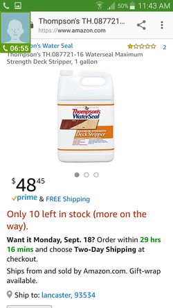 Thompston Max deck stripper