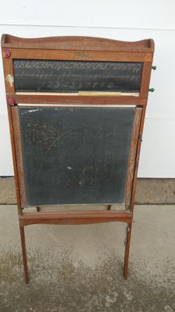 1930s Litho Plate Educational Blackboard