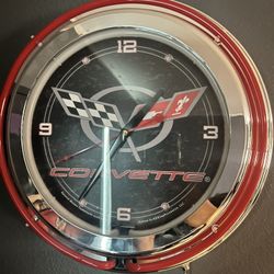 Corvette Retro Clock