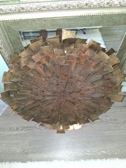 Title: Large Vintage Brutalist Torch-Cut Metal Sunburst Wall Sculpture – Heavy High-end