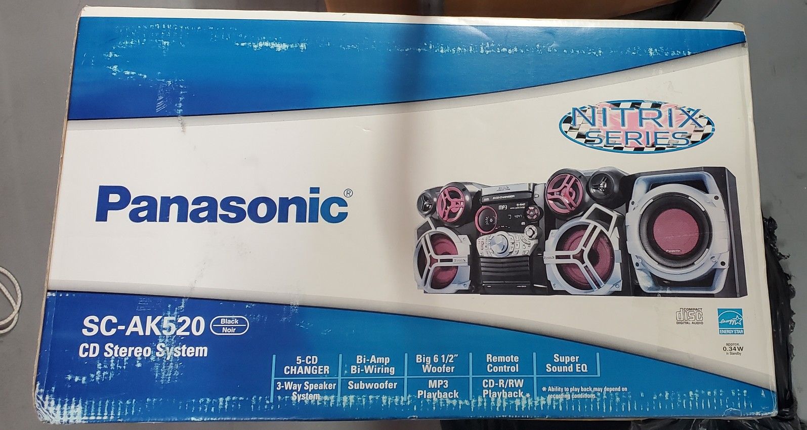 Panasonic SC-AK520 CD Stereo System 