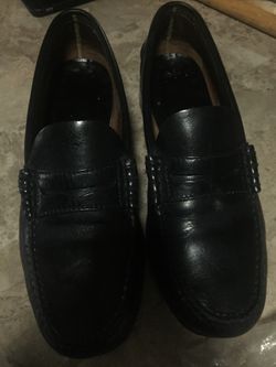 Black Florsheim penny shoes 9D