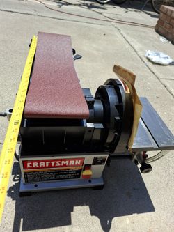 Craftsman benchtop combination belt and disc sander