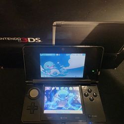 Nintendo 3ds Cosmo Black Custom Video Game Console Mod-bbed