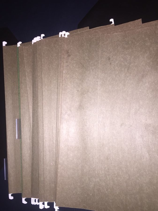 Hanging Folders legal size 30 cents each