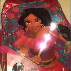 NEW Elena from Avalor light up backpack
