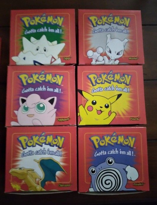 Pokemon 23K Gold Plated Trading Cards
1999 Limited Edition Set of 6 *Sealed in Box