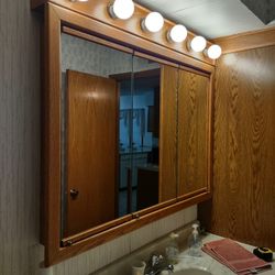 Medicine Cabinet With Light Bar