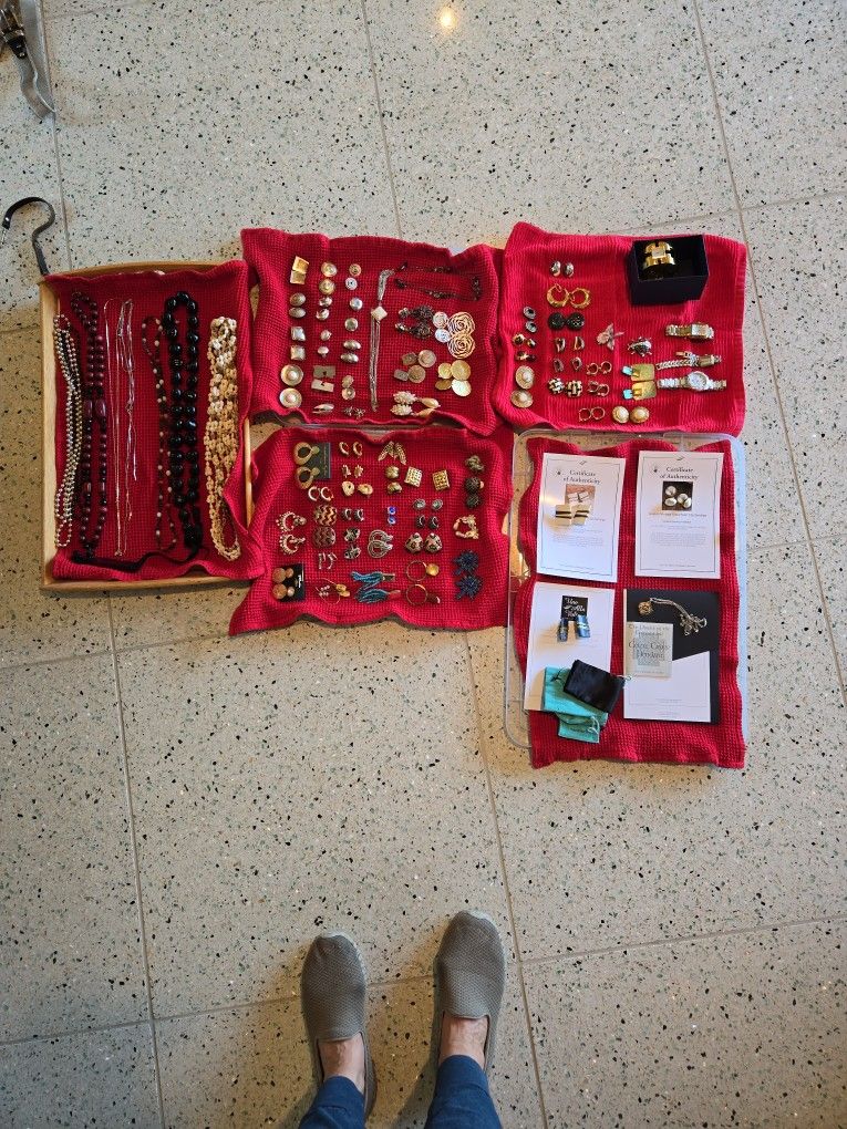 Clip Earrings And Costume Jewelry