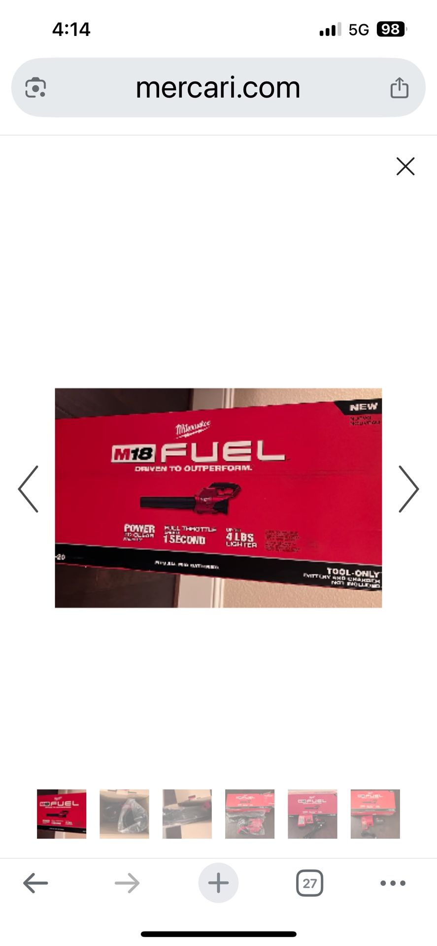 M-18 FUEL HIGH PUTPUT BLOWER KIT WITH CHARGER