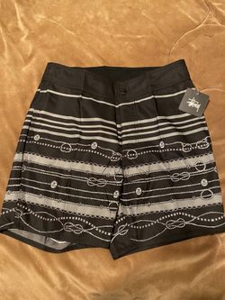 Black Stussy Swimming Shorts Size 29 Waist