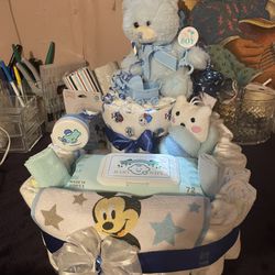 Diaper Gift Basket For Boy