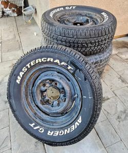 Size 15 Rims with old TIRES