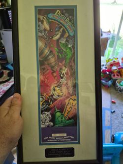 Roger Rabbit's Car Toon Spin Framed Commemorative Passport
