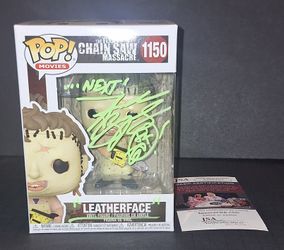 🔥 Andrew Bryniarski Signed Autographed Funko Leatherface Texas Chainsaw JSA COA 🔥