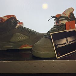 Size 12 Jordan 5 olive 2006 deadstock brand new 