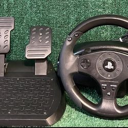 PlayStation ThrustMaster T80 Racing Steering Wheel & Pedals.