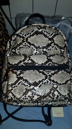 New Womens Snakeakin Mini Backpack
