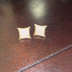 Gold Plated 925 Earrings 